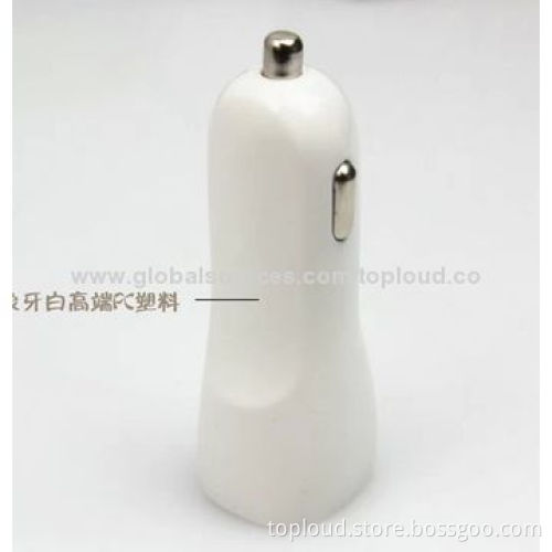2.1A Car Chargers, USB or DC Connector, 12-24V DC, 5V/2.1A, Suitable for iPhoneNew